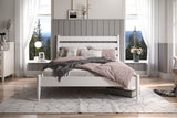 Mid-Century Modern Platform Bed - Queen Size - 3 Color Options