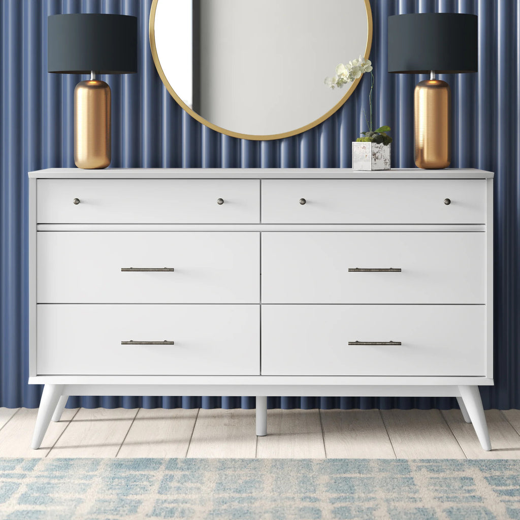 Mid-Century Six Drawer Dresser Mid-Century Six Drawer Dresser