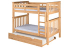 Santa Fe Mission Tall Bunk Bed Twin over Twin - Attached Ladder - 3 Color Options