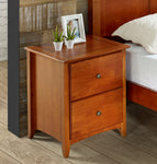 Shaker Style 2 Drawer Night Stand - 2 Color Options