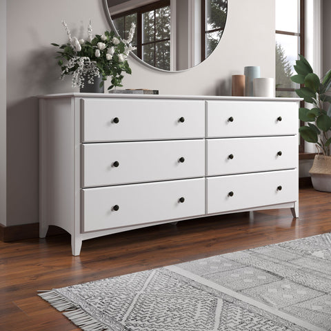 Shaker Style 6 Drawer Dresser