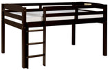 Tribeca Twin Size Junior Loft Bed - Cappuccino Finish - T1302