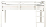 Tribeca Twin Size Junior Loft Bed - White Finish - T1303
