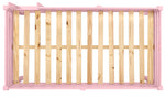 Tribeca Twin Size Junior Loft Bed - Acabado rosa - T1305