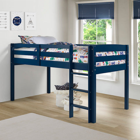 Tribeca Twin Size Junior Loft Bed - Acabado azul - T1306